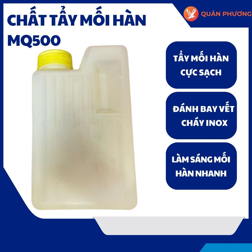 Chất Tẩy Mối Hàn Inox MQ500 Cao Cấp - Dung Dịch Đánh Bóng Vết Cháy Đen Mối Hàn TIG Siêu Nhanh