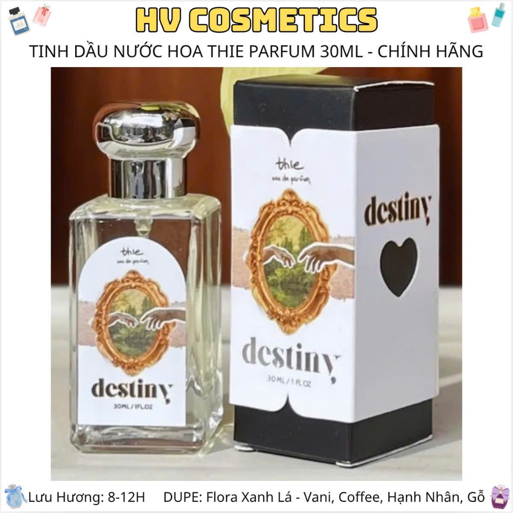 Tinh Dầu Nước Hoa Thie Parfum DESTINY 30ML Lưu Hương Lâu 8-12 Tiếng - Hỏa Tốc TPHCM