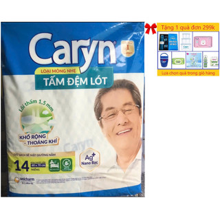 (14 Miếng/Gói) -1 Gói Tấm đệm lót / Miếng lót Caryn 14/ Lót Caryn XL14 miếng Mỏng nhẹ Siêu thấm -PA