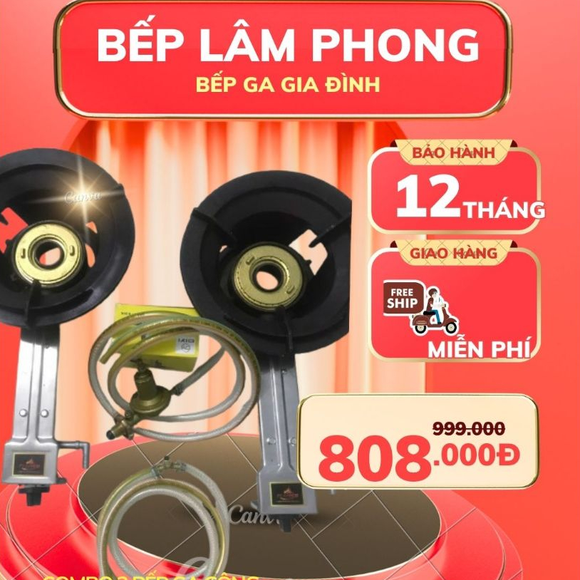 COMBO 2 Bếp Ga Công Nghiệp Cao Cấp  [ Bếp Ga Công Nghiệp Giá Rẻ ]