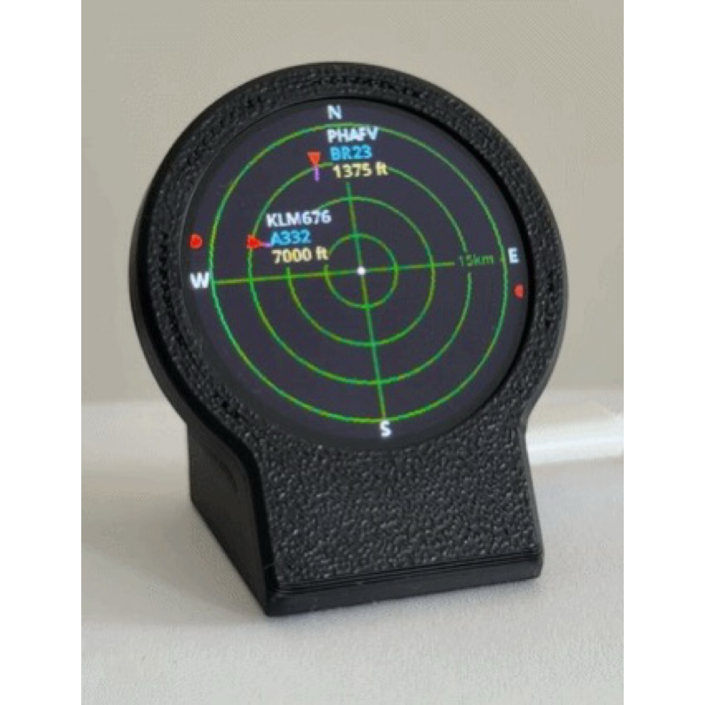 Vỏ Nhựa Màn Hình Tròn 1.28 Inch GC9A01 Dự Án Radar Máy Bay ESP32 C3 (Chỉ Vỏ)