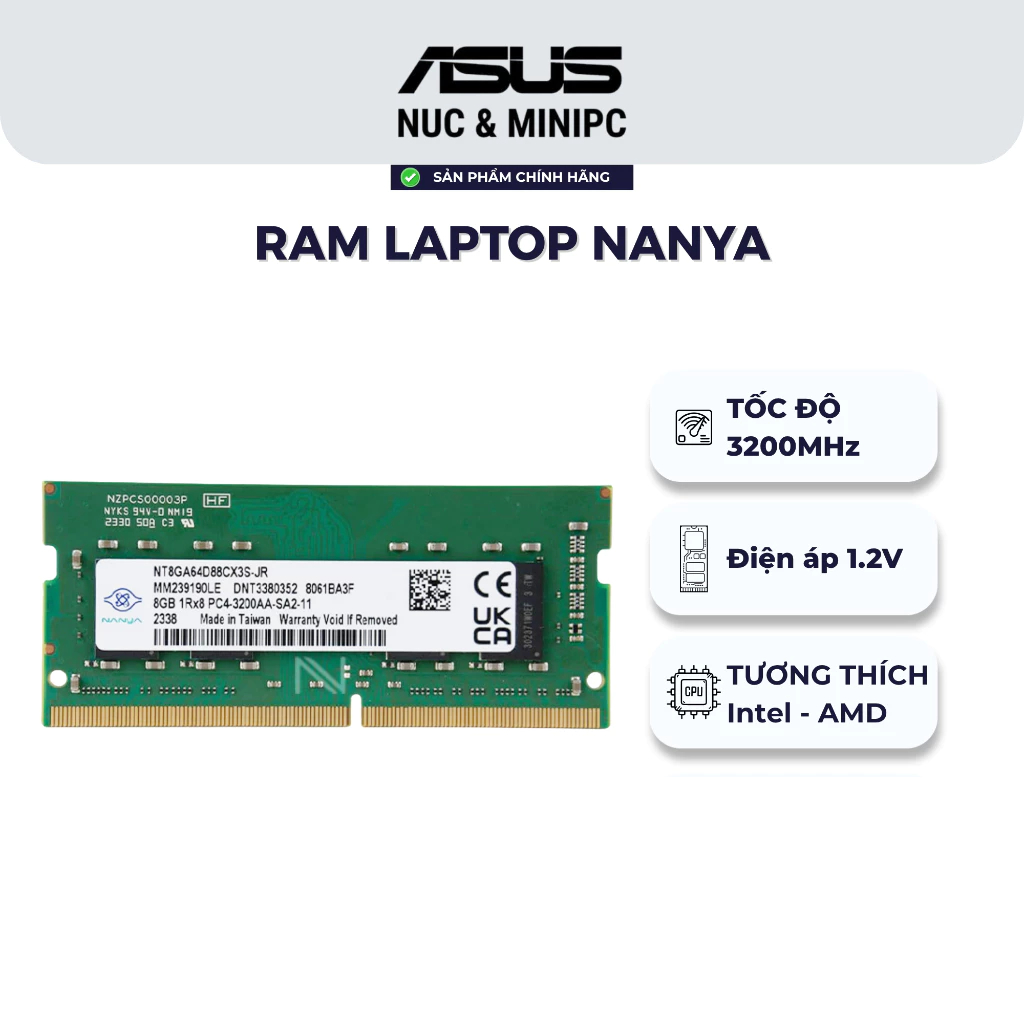 Ram Laptop Nanya 8GB DDR4 3200MHz