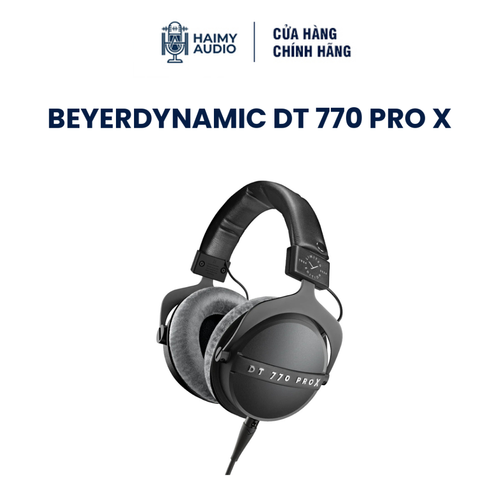 Tai Nghe Kiểm Âm Beyerdynamic DT 770 Pro X Limited - Chụp Tai Đóng 48 Ohm, Dây Tháo Rời | Chính Hãng
