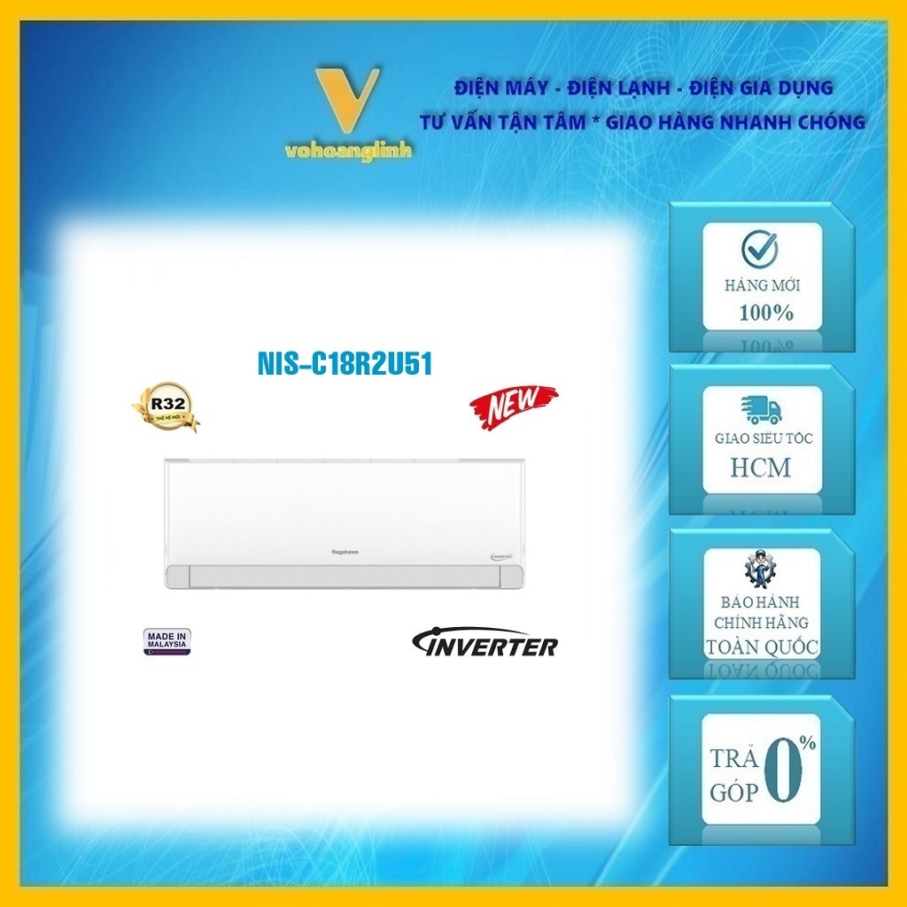 Máy Lạnh Nagakawa Inverter 2 Hp NIS-C18R2U51 - 2025