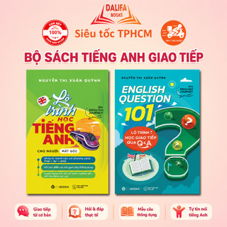 Sách - Combo 2 cuốn lộ trình học tiếng anh cho người mất gốc và English Question 101: Lộ Trình Học Giao Tiếp Qua Q&A