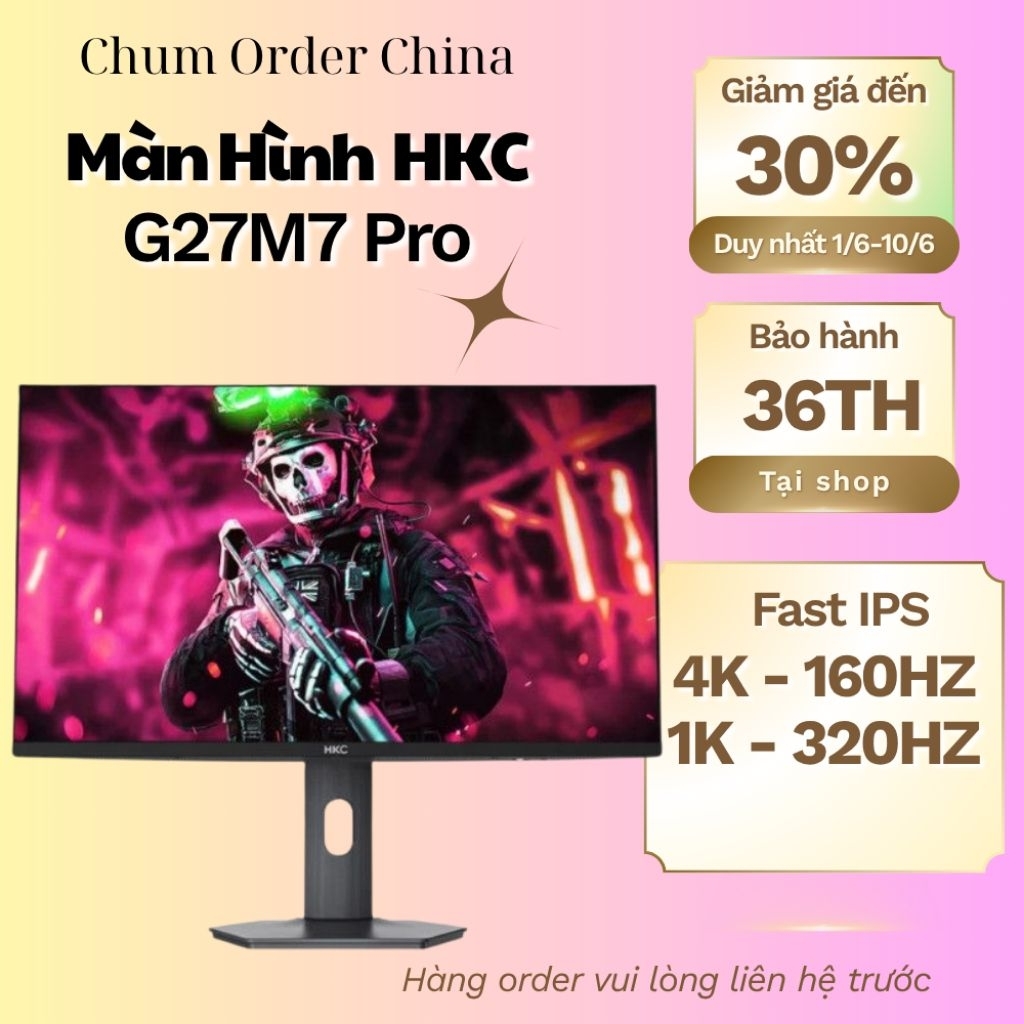 Màn hình HKC G27M7 Pro là một trong những mẫu màn hình Mini-LED 4k - 180Hz vs 1k 320hz