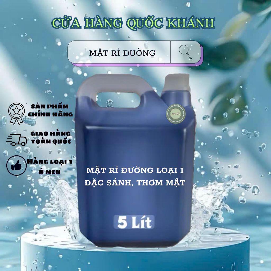 Mật Rỉ Đường (2kg,5kg,10kg,) Sánh Đặc - Dùng Ủ Men, Nuôi Cấy Vi Sinh ( 2/5/10kg tính cả can)