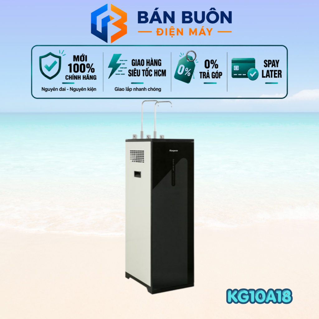 KG10A18 Máy Lọc Nước 10 Lõi Lọc Kangaroo – RO Nóng Lạnh, Làm Lạnh Block, Tạo Nước Kiềm KG10A18