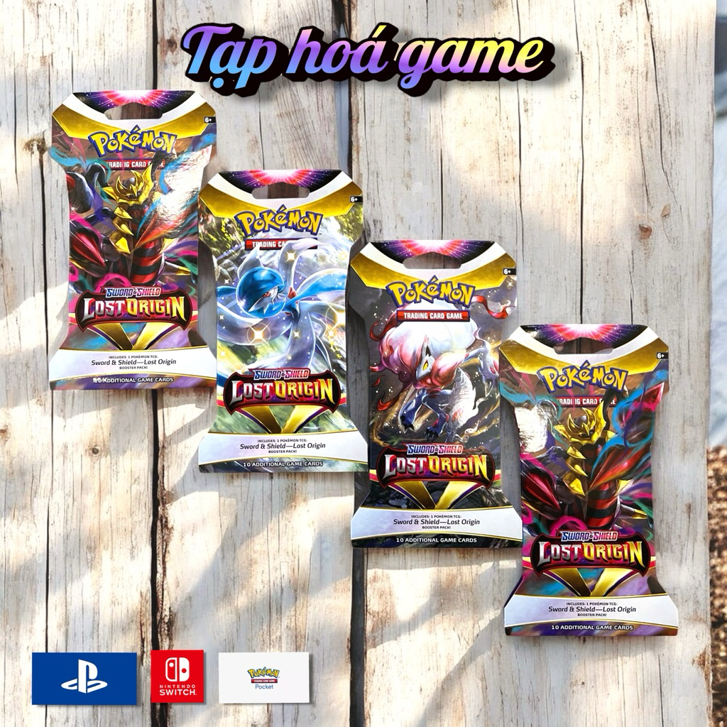 [ Chính hãng ] Pokemon TCG : Gói Sword & Shield - Lost Origin Booster Pack Sleeved