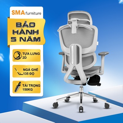 Ghế Công thái học SMA Furniture SMA-07, Piston Class 4, Ngả ghế 135 độ, Bảo hành 5 năm
