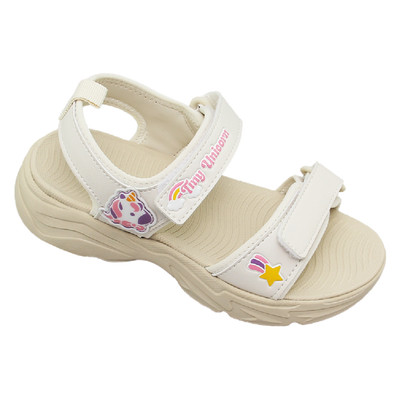 Sandal đế bằng bé gái Bita's SEFYG.12 (Kem + Tím + Xanh biển)