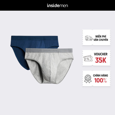 Quần lót nam tam giác INSIDEMEN brief cao cấp thiết kế đường may tinh tế ôm gọn chất liệu Cotton co giãn IBF015