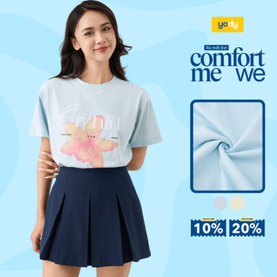 [BST Comfort Me-We] Áo Phông Nữ Yody Phom Boxy In Orchid WCTS26S027