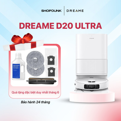 [KOL] Robot Hút Bụi Lau Nhà Dreame D20 Ultra | Tự Động Đổ Rác | Giặt, Sấy Giẻ Lau | Trạm Sạc Tự Động