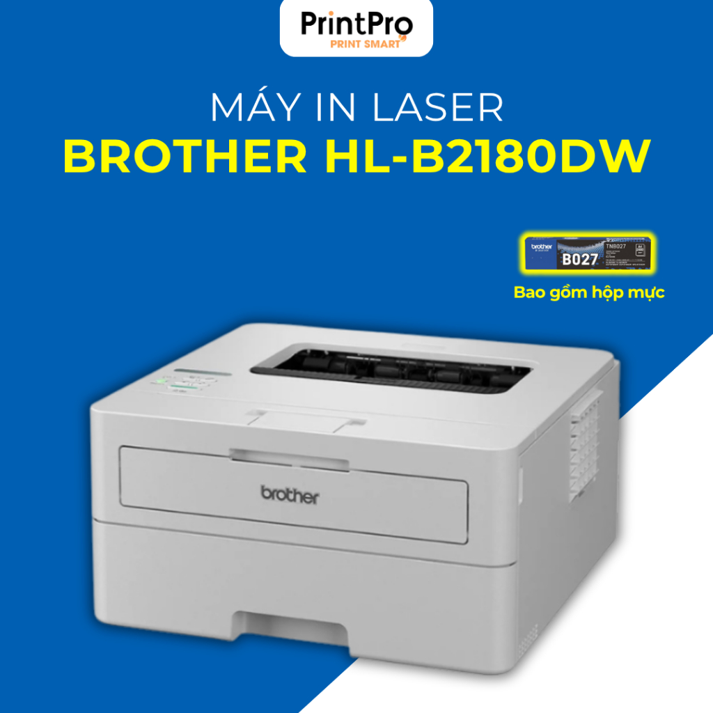Máy in laser đơn năng Brother HL-B2180DW - Đảo mặt tự động- Wifi