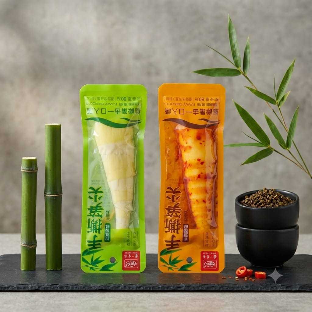 Măng Củ Bóc Vỏ Ăn Liền Siêu Cay 80g - Siêu Phẩm Đồ Ăn Vặt Trung Quốc Hot Trend Mukbang.s4
