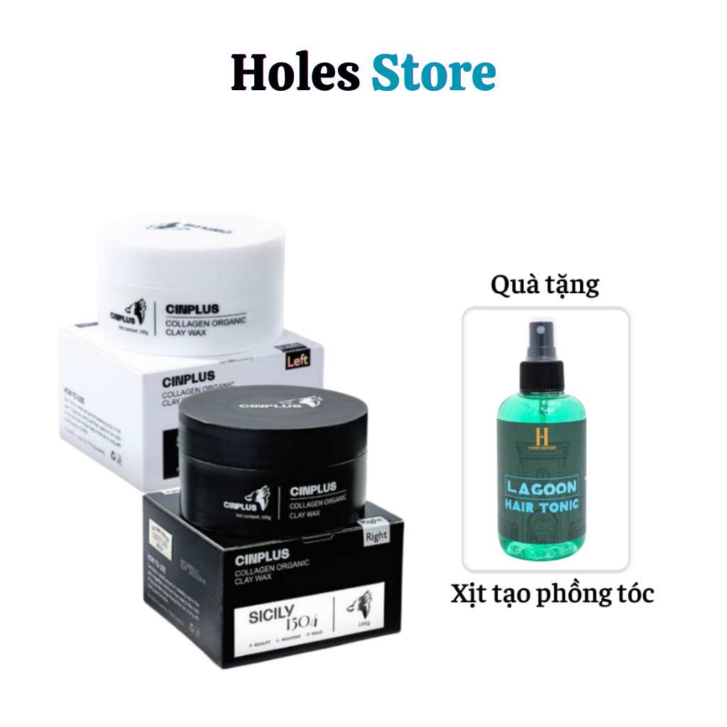 Sáp vuốt tóc Cinplus Sicily Clay Wax