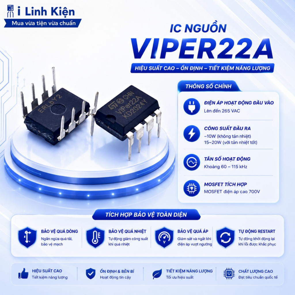 VIPER22A ic nguồn chất lượng cao