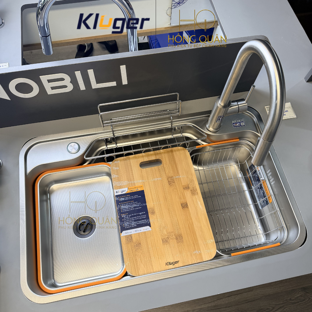 Chậu rửa bát 1 hố Kluger KF7848FS LUX CHÍNH HÃNG KLUGER
