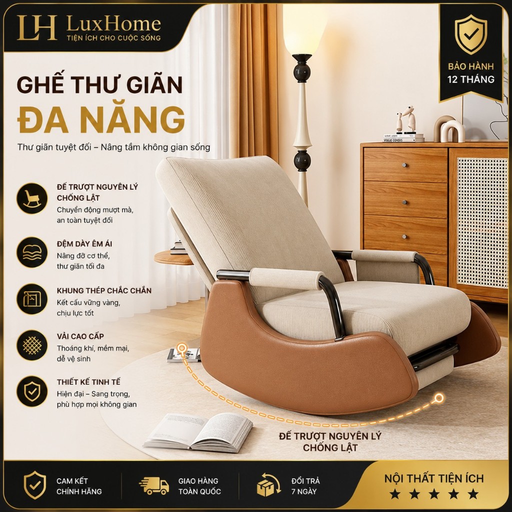 GHẾ BẬP BÊNH THƯ GIÃN ĐA NĂNG