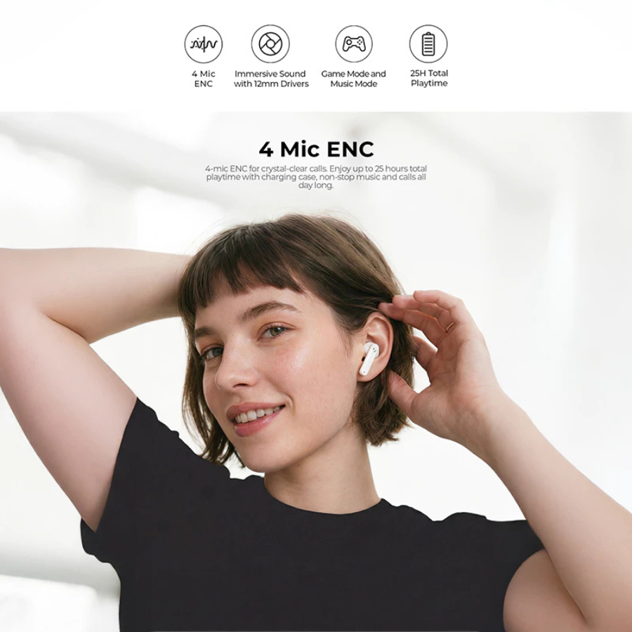 [ĐỘC QUYỀN] Tai nghe True Wireless Havit Life T2 TW966 - 4 Mic ENC, Chống Ồn, Bluetooth 6.0, Pin 25H - Hàng Chính Hãng | BigBuy360 - bigbuy360.vn