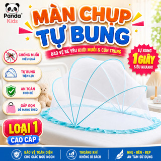 Màn chụp tự bung cho bé ⚡LOẠI 1⚡ Mùng chụp tự bung xếp chống muỗi - Panda Kids - HT666-HT829-HT830-H831