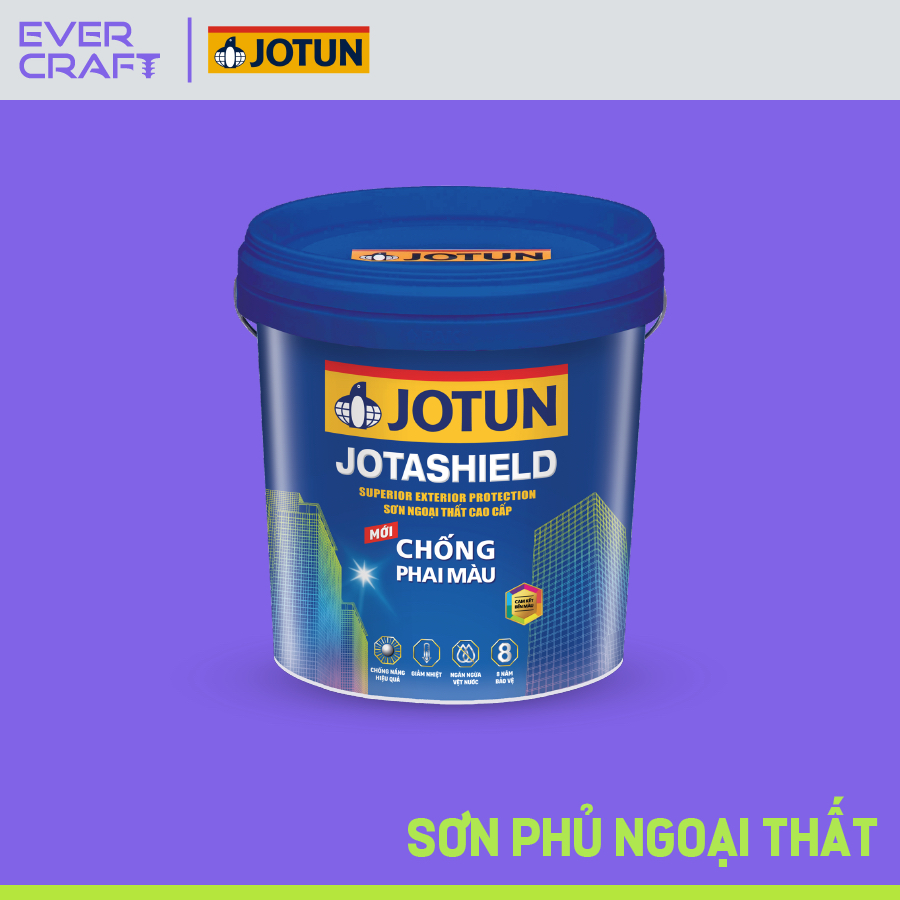 Sơn phủ ngoại thất cao cấp - Jotun Jotashield Chống Phai Màu