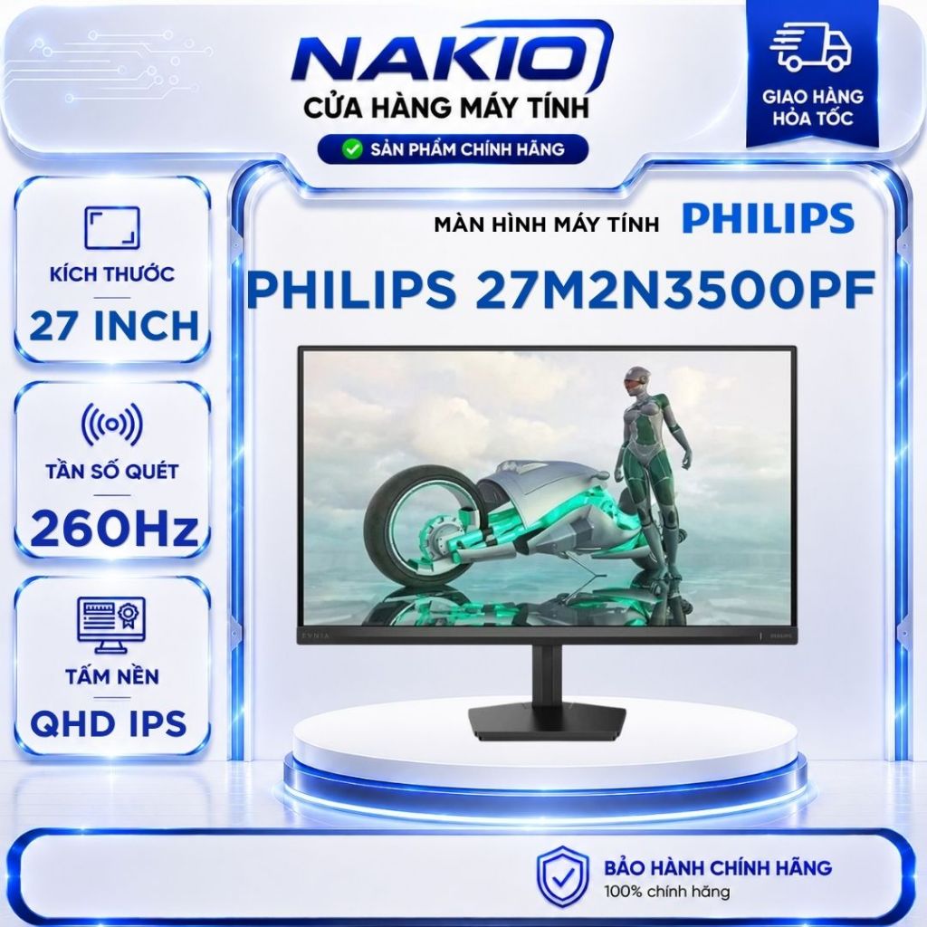 Màn Hình Gaming Philips 27M2N3500PF/71 (27inch/ 2K QHD/ 0,3ms/ 260Hz/ 300cd/m2/ IPS)
