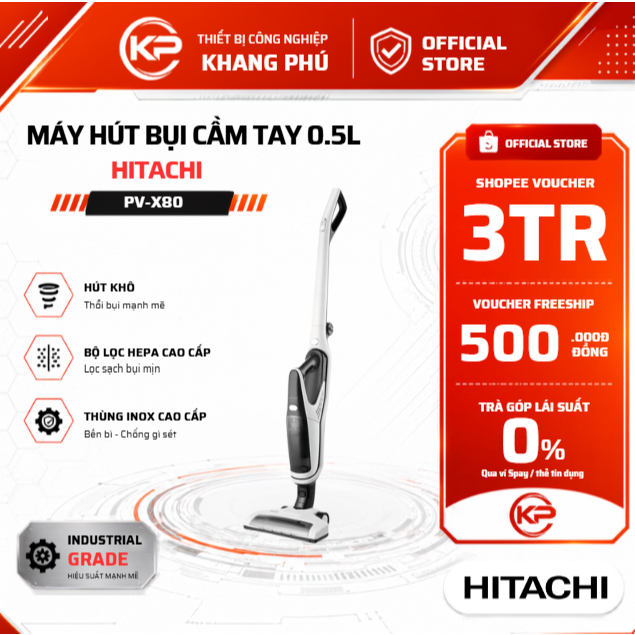 Máy hút bụi HITACHI PV-X80M WH