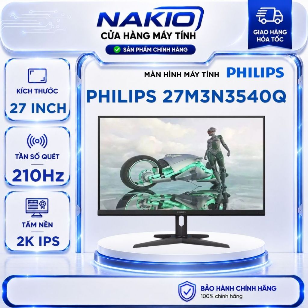 Màn hình Gaming Philips 27M3N3540Q/71 (27 inch - IPS - 2K - 144Hz (210HZ OC)- 1ms)