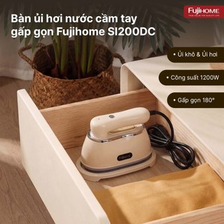 Bàn ủi khô và hơi nước cầm tay gấp gọn Fujihome SI200DC