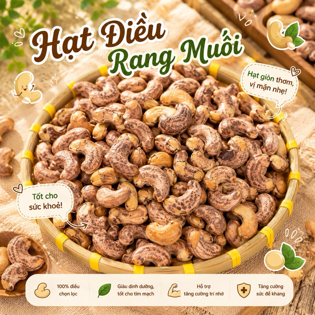 Hạt Điều Rang Muối | Đặc sản Đà Lạt