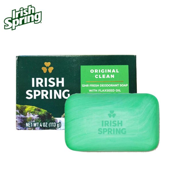 [Chính Hãng]-Xà bông cục diệt khuẩn Irish Spring Original 113g - Mỹ (Xanh lá)