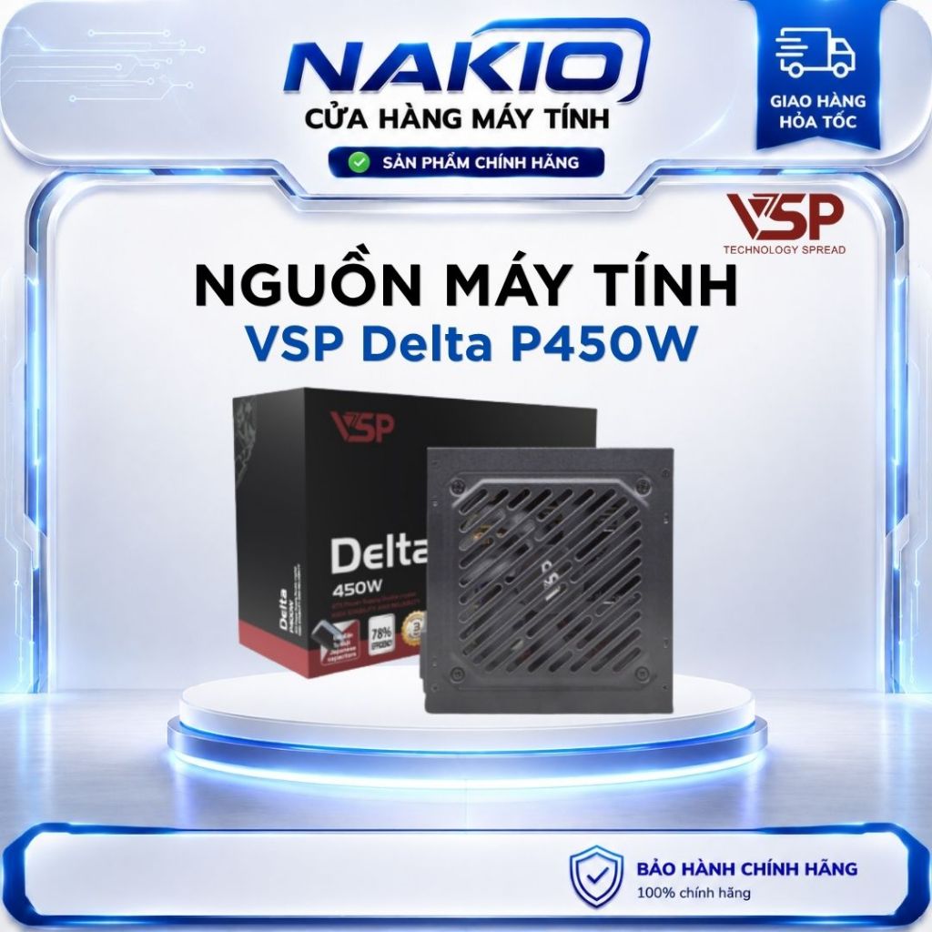 Bộ nguồn VSP Delta P450W - Bảo hành chính hãng 36 tháng