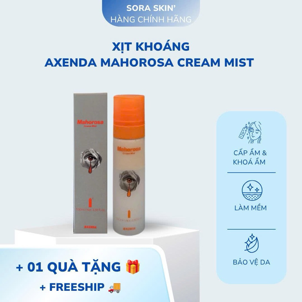 Mahorosa Mist cream mist Xịt khoáng dưỡng da Axenda | Soraskin Hàng chính hãng