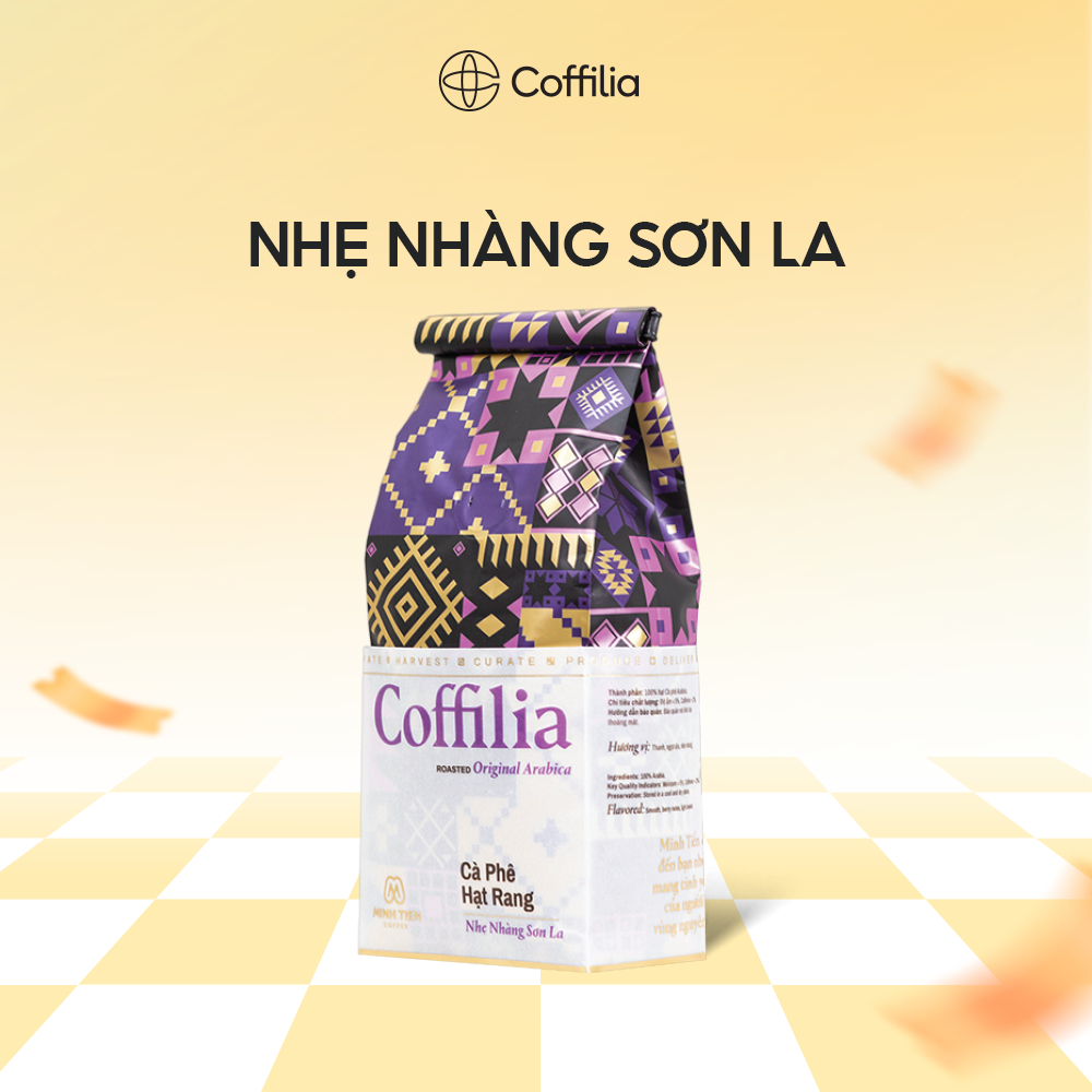 Coffilia Cà phê hạt rang - Nhẹ nhàng Sơn La 250g