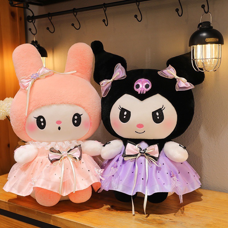 Gấu Bông Kuromi Tím - Đen - Gấu Bông Nhân Vật Hoạt Hình Kuromi Cao Cấp Gấu Bông City