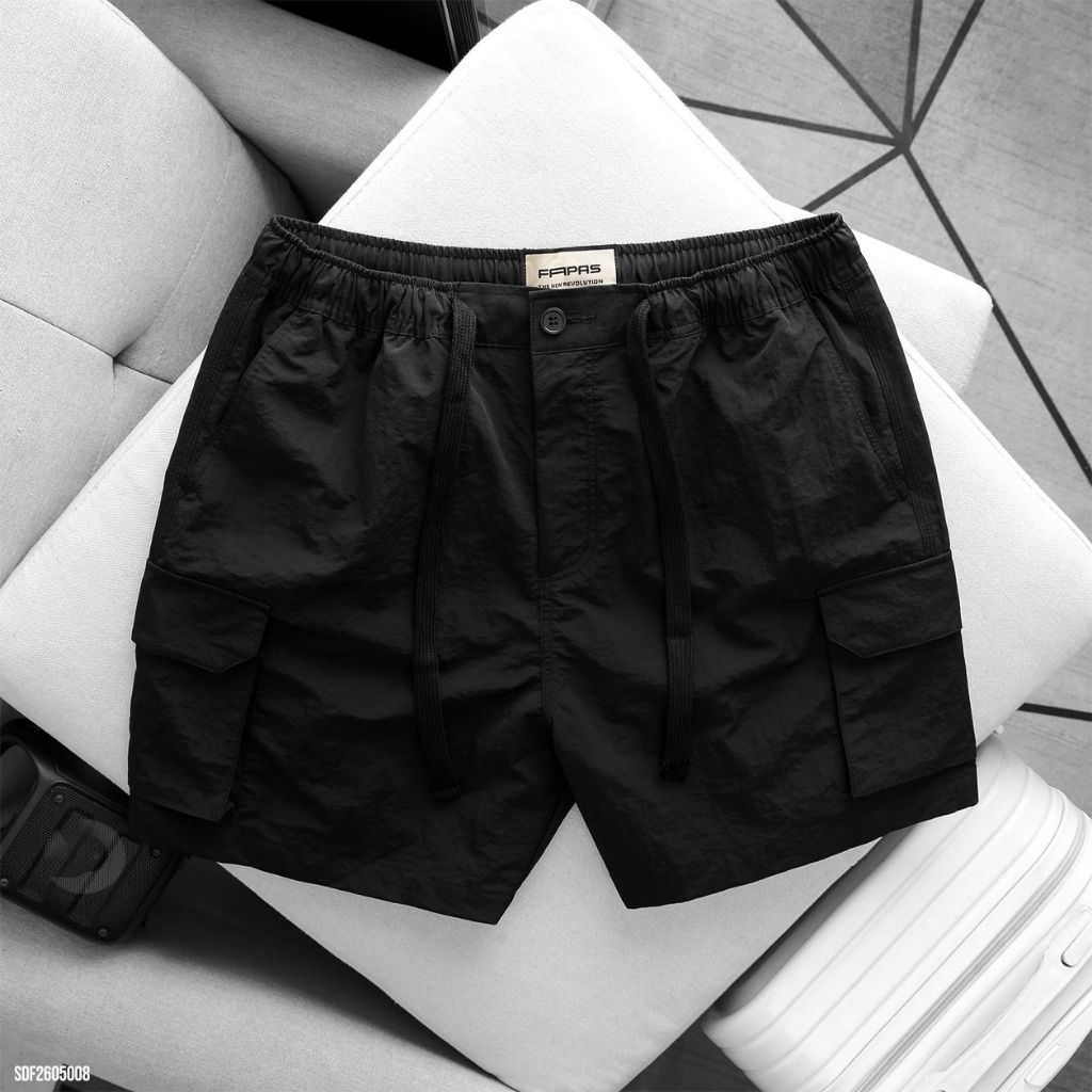 JANSHOP Quần Shorts Dù Relaxed Parachute, Chất Vải Gió Siêu Nhẹ, Thoáng Khí, Năng Động, Cá Tính