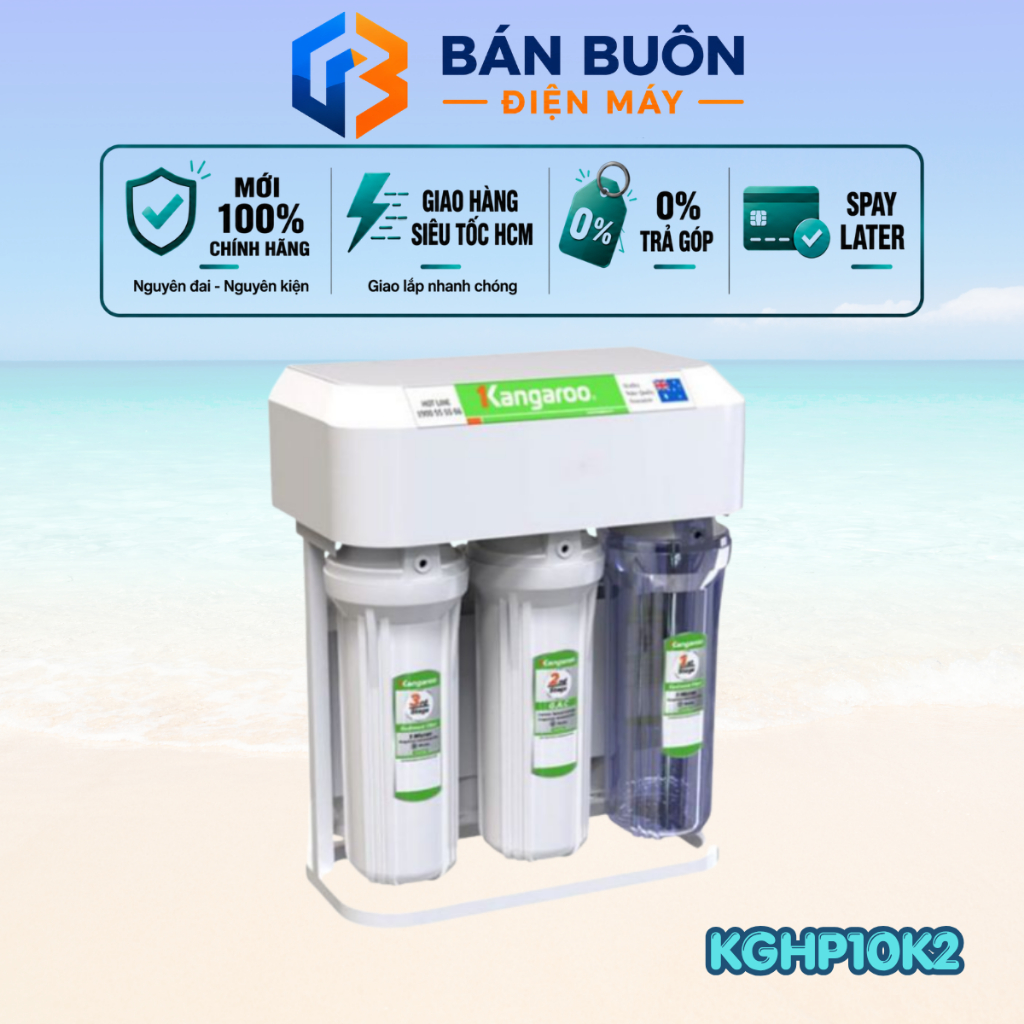 KGHP10K2 Máy lọc nước 10 lõi Kangaroo Hydrogen có thiết kế để gầm gọn nhẹ KGHP10K2