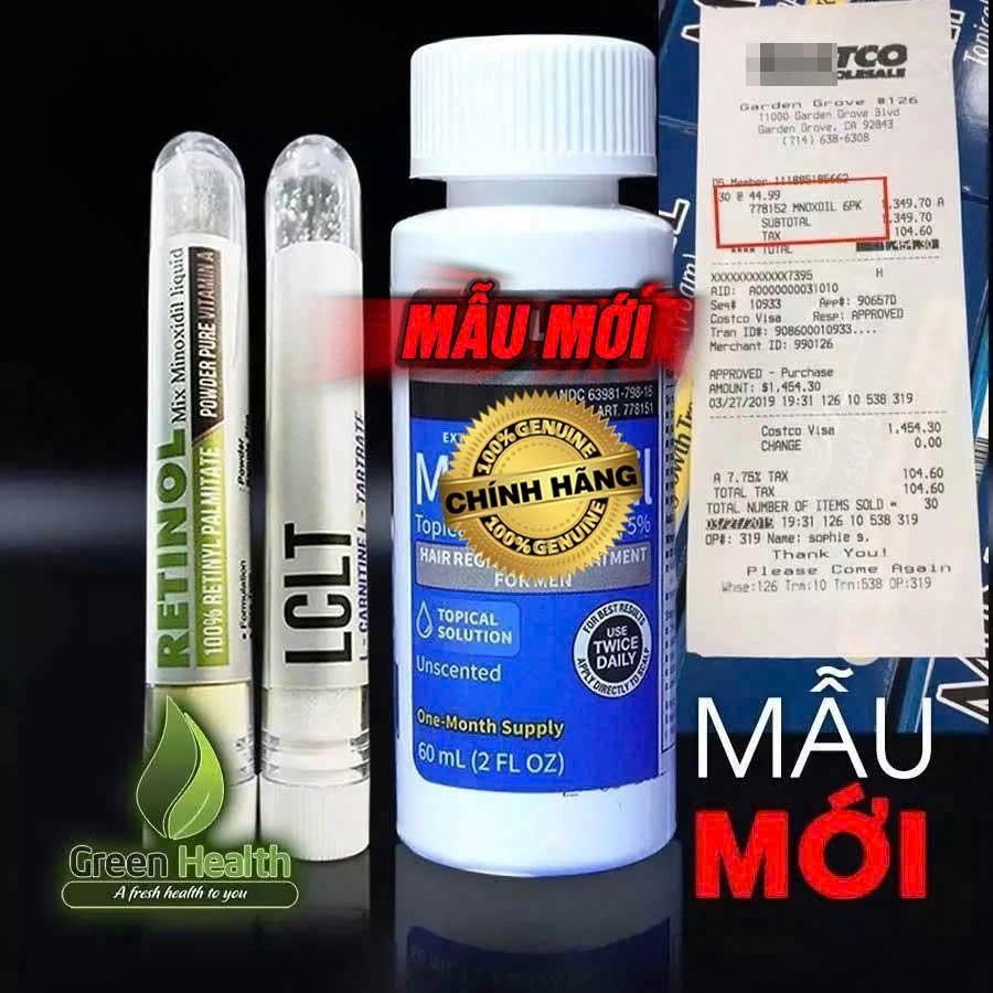 Dung Dịch Thoa Ngoài Hỗ Trợ Mọc Râu Quai Nón Minox 5% - Minox LCLT Retinol