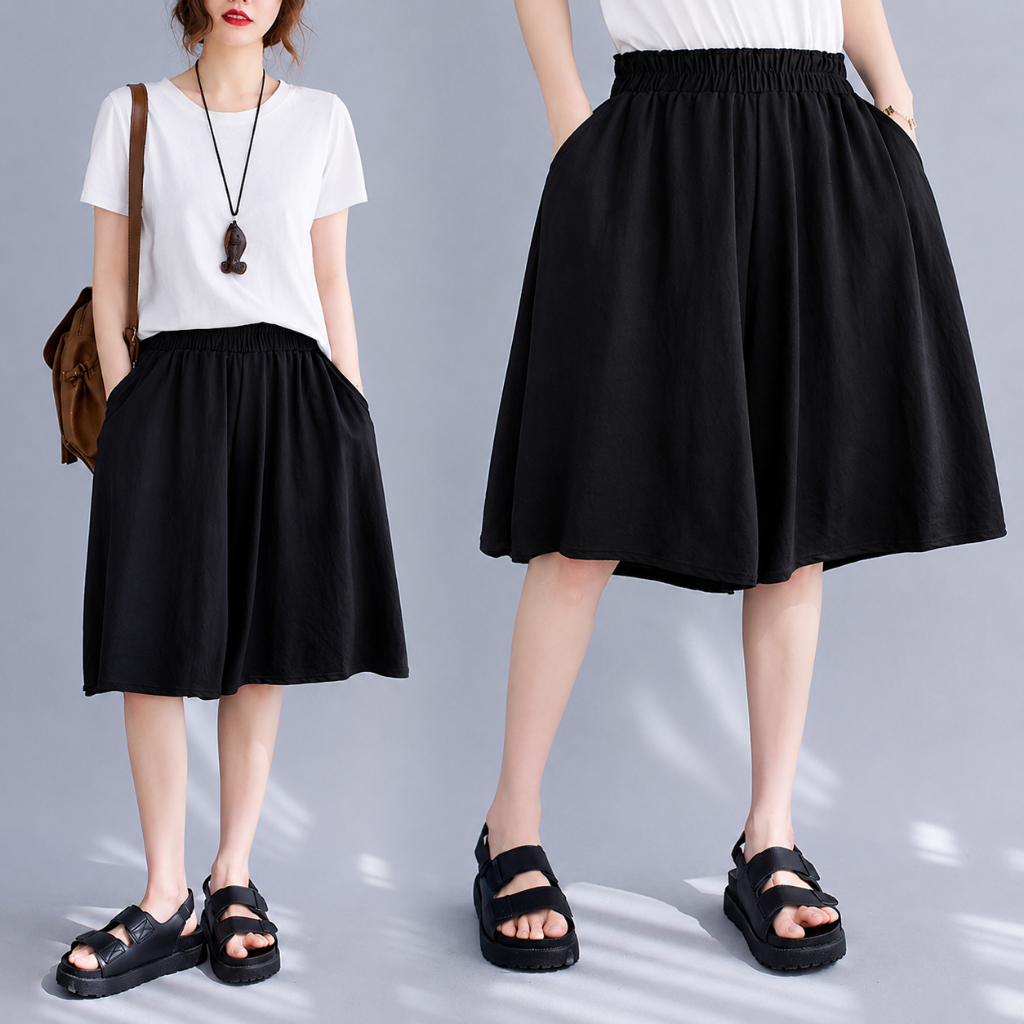 quần váy LỬNG bigsize có túi ( vymapshopbigsize )