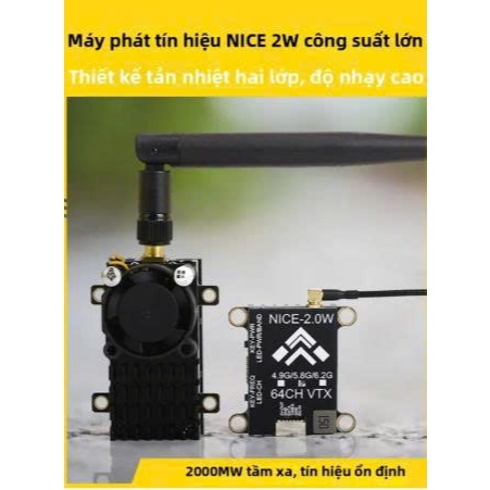 VTX 2W 5.8Ghz, Tầm Xa, SmartAudio, Quạt Tản Nhiệt, Hỗ Trợ 2-8S............