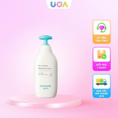 Sữa dưỡng ẩm toàn thân cho bé sơ sinh GOONGBE Primmune Moisture Lotion - 350ml (Chai)