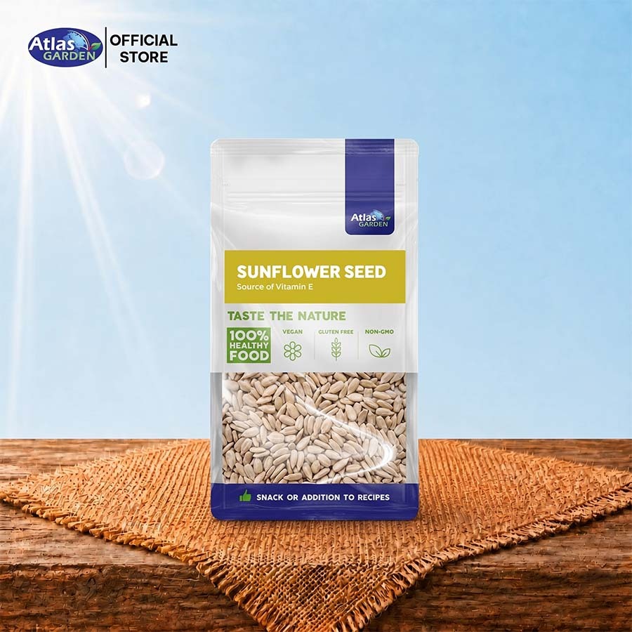 Hạt hướng dương tách vỏ nhập khẩu Nga gói 265g- Atlas Garden