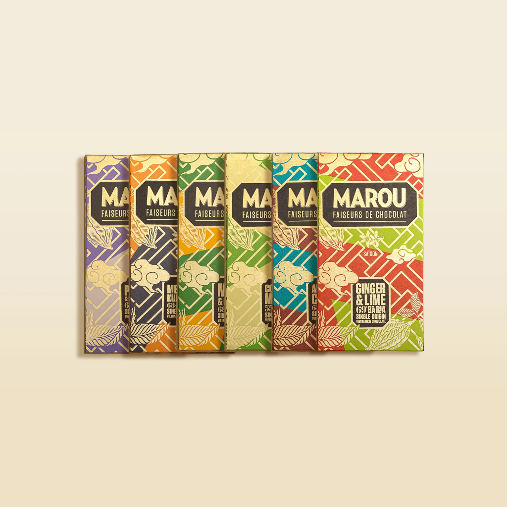 Sô-cô-la Marou Origin Plus hương vị Việt Nam (nhiều hương vị) - Thanh 80g