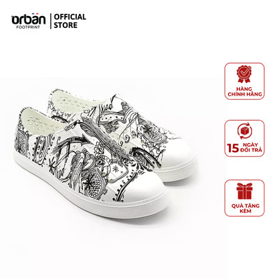 Giày Lười Unisex URBAN FOOTPRINT Eva Phylon D2001 Họa Tiết