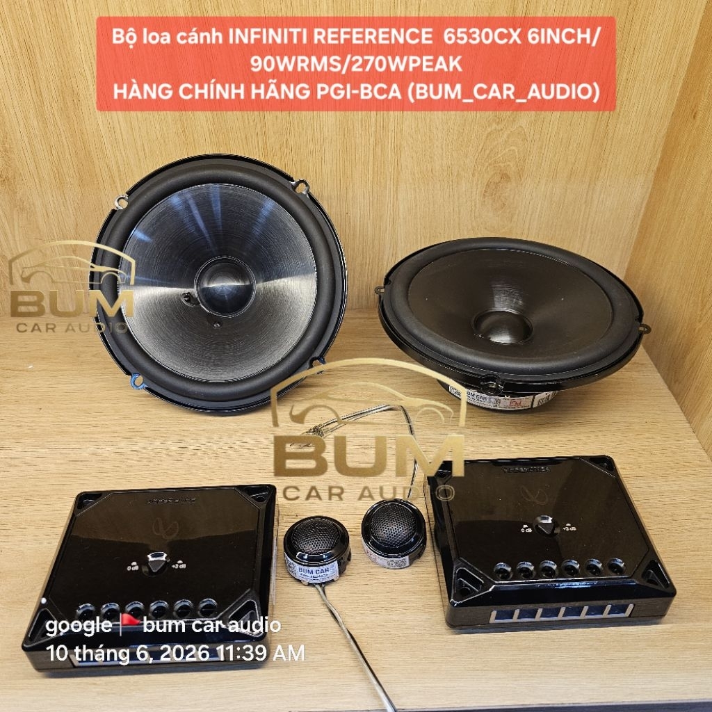 bộ Loa phân tần 2 đường tiếng lắp trên xe ô tô hiệu Infinity REF 6530CX HÀNG CHÍNH HÃNG PGI-BCA có h