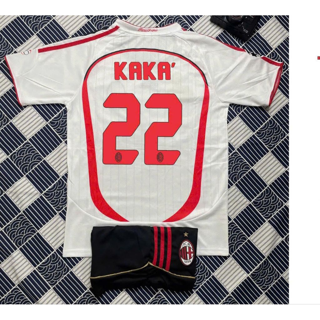 Bộ quần áo bóng đá CLB AC MILAN RETRO 2007 - VẢI THÁI CAO CẤP