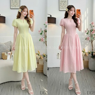 Đầm Thiết Kế Dây Kéo Trước Tay Bí Xinh Xắn Đi Chơi TuTu Store Mã D1749