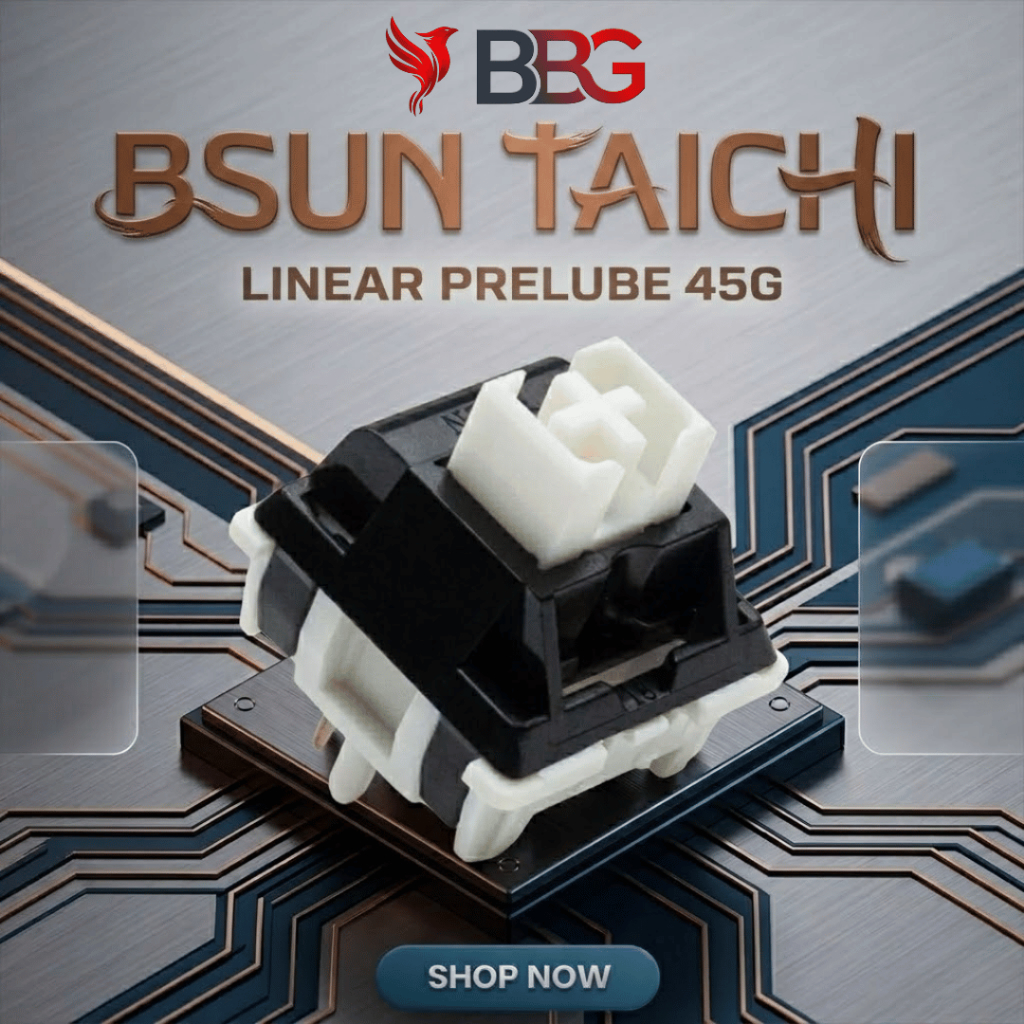 [10 switch] Switch BSUN Taichi 5PIN Linear 45g công tắc bàn phím Switch BSUN Taichi BBG